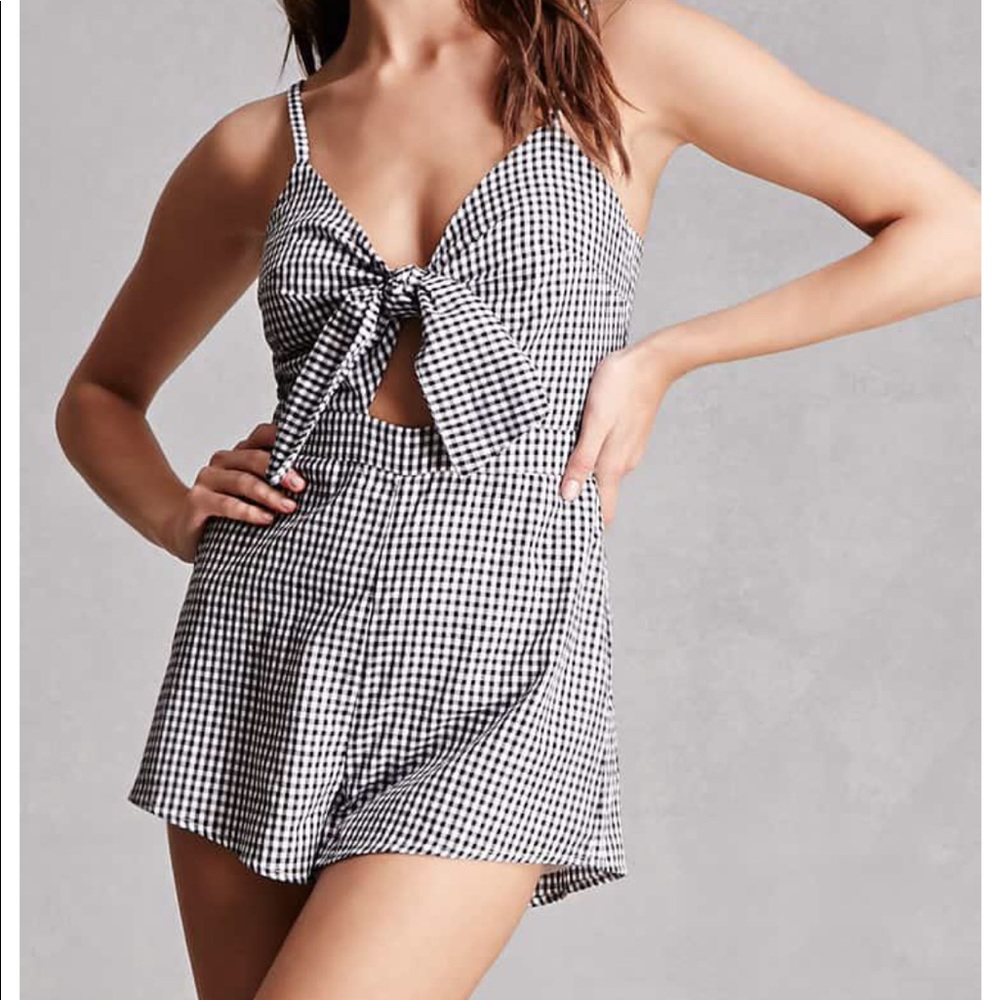Gingham romper